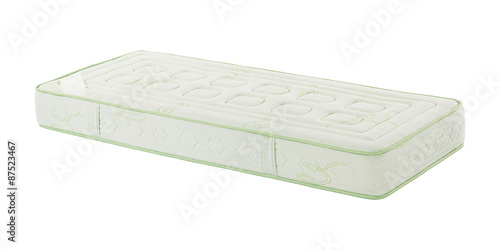 Green Mattress isolated on white background