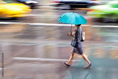 rainy day motion blur