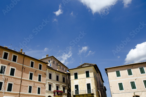 Borgo Trevi town  photo taken in Umbria, central Italy. © tostphoto