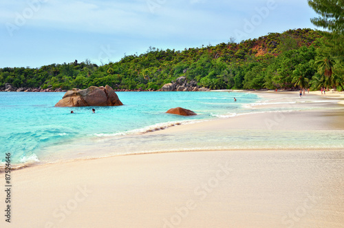 Fototapeta Naklejka Na Ścianę i Meble -  Seychelles islands, Praslin, Anse Lazio