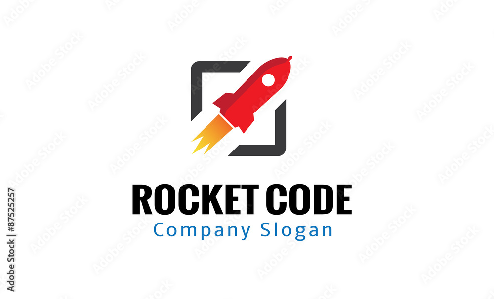 Rocket Code Logo Template Rocket Code Logo Template