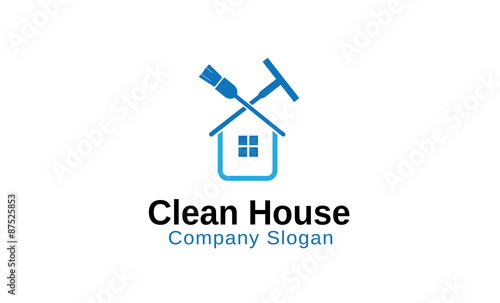 Clean House Logo template