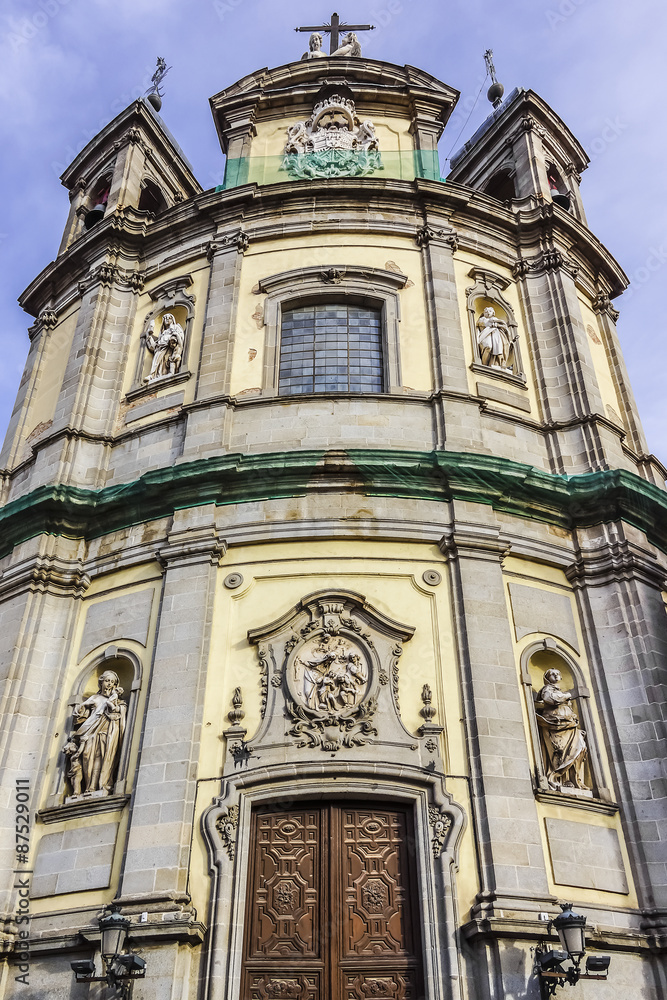 Fototapeta premium Pontifical Basilica of St. Michael (1745). Madrid, Spain.
