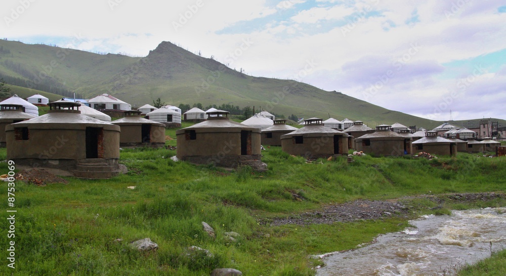 Mongolian Yurts camp near  Ullanbaator