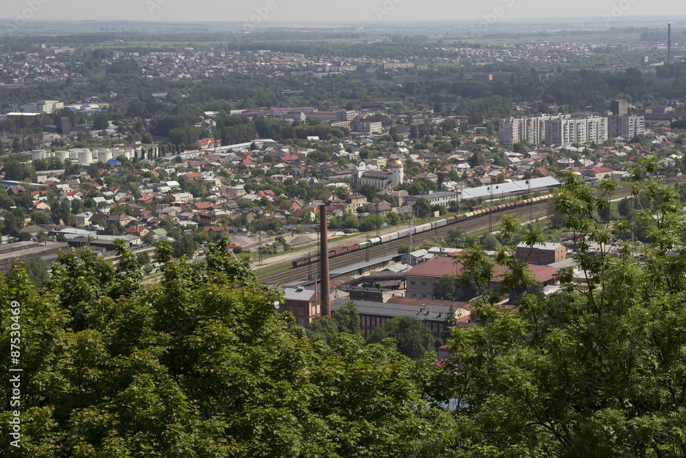 railroad and the factory in Lviv