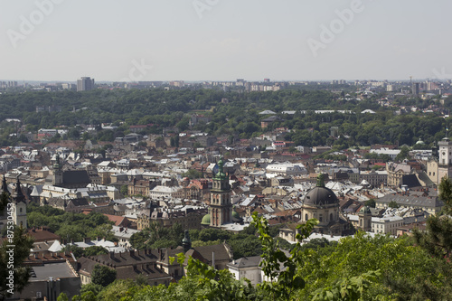 view of the historical part of Lviv