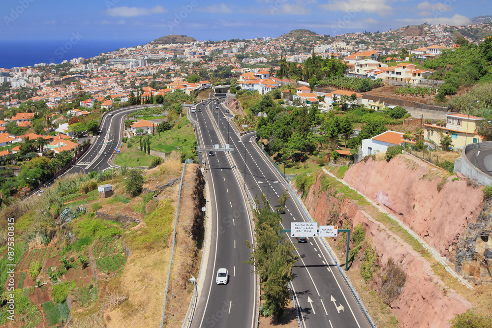 Highway. Funchal, Madeira, Portugal