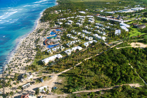Aerial view of caribbean resort © photopixel
