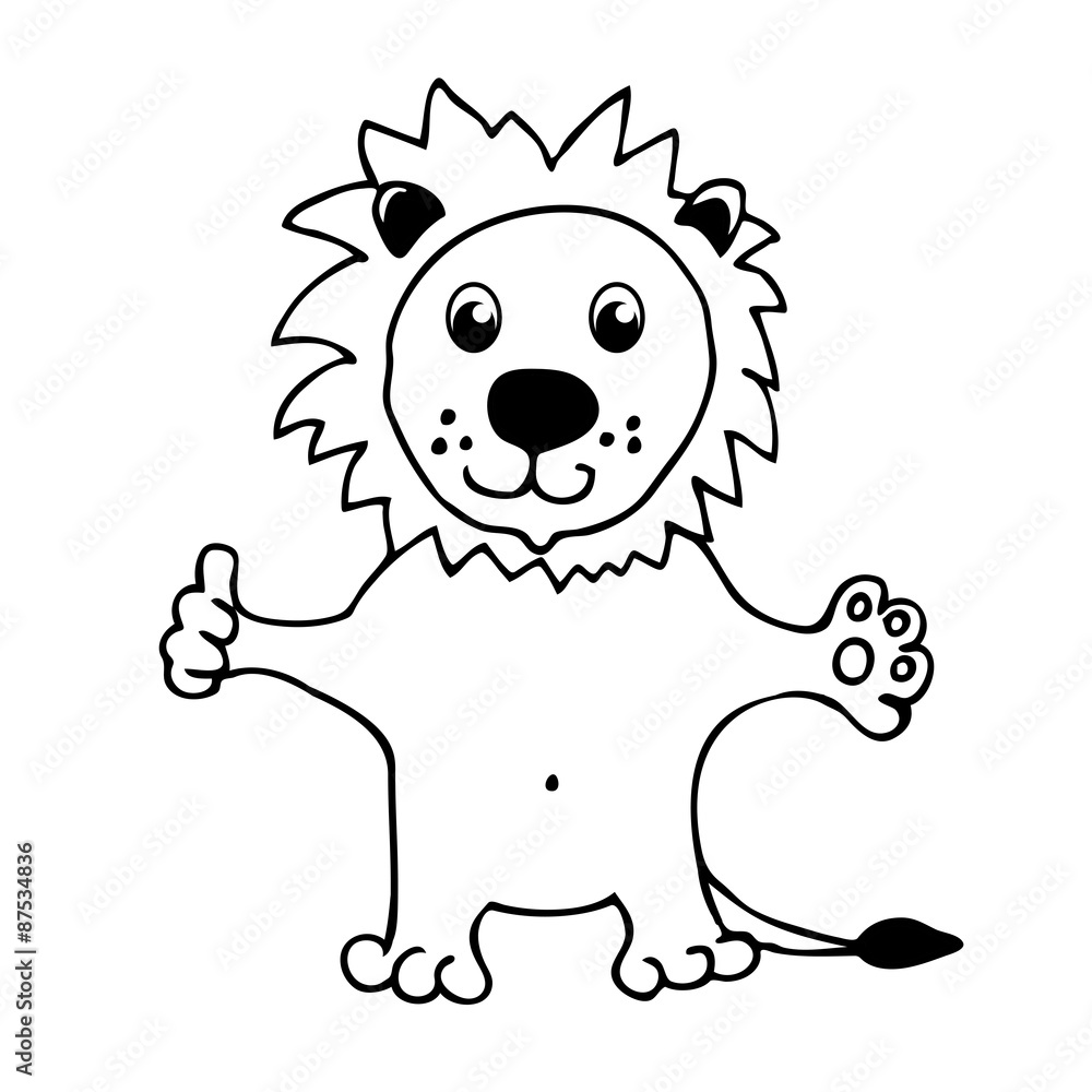 cartoon lion cartoon lion