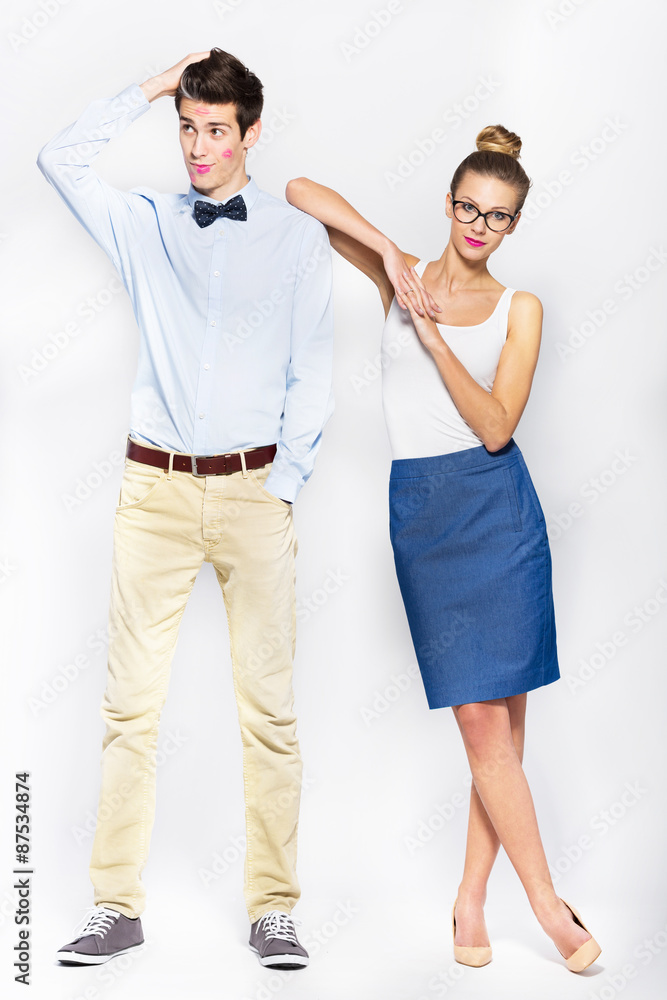 Young couple standing