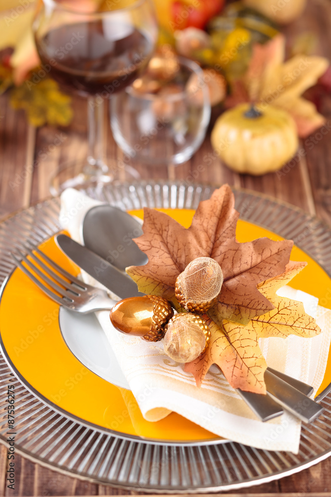 Thanksgiving dinner decoration. Thanksgiving dinner decoration.