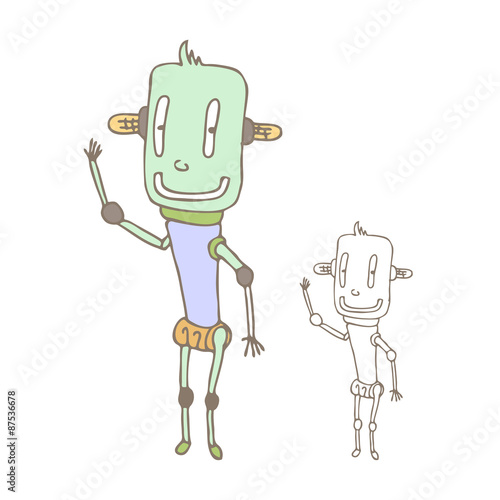 Cartoon robot