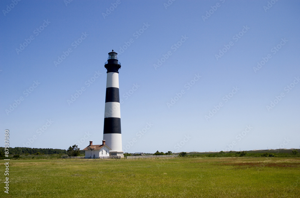 Bodie Island Lighthouse in the Outer Banks of North Carolina