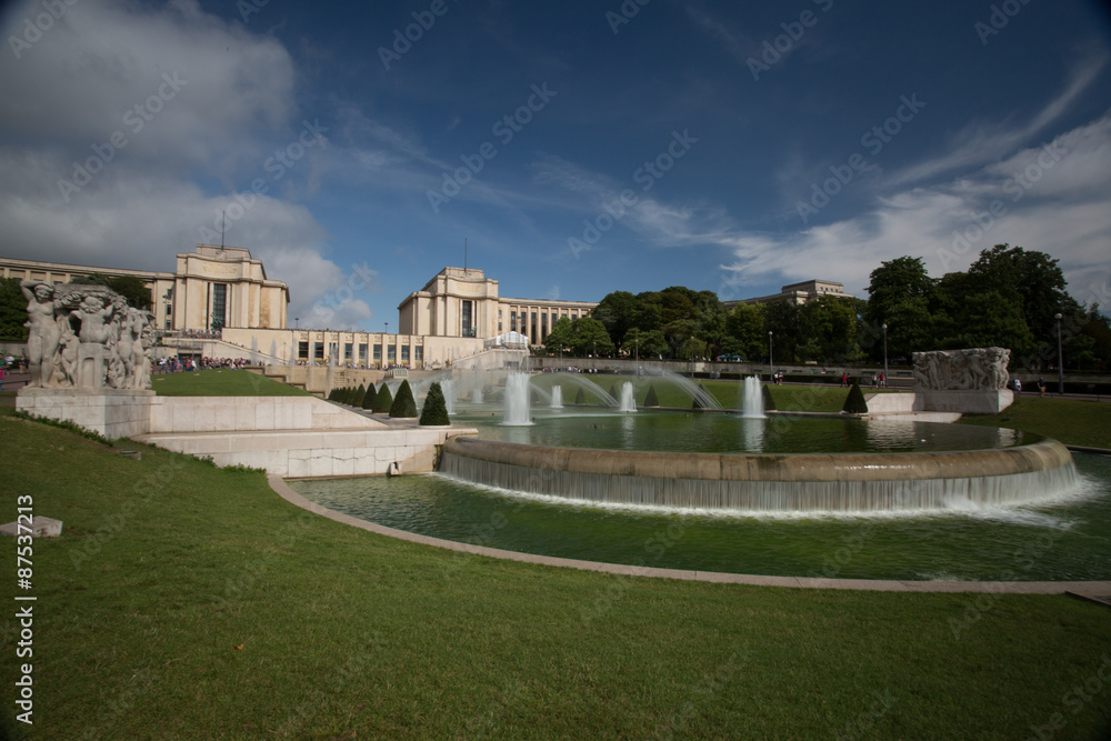 Trocadero Fountain - Stock image