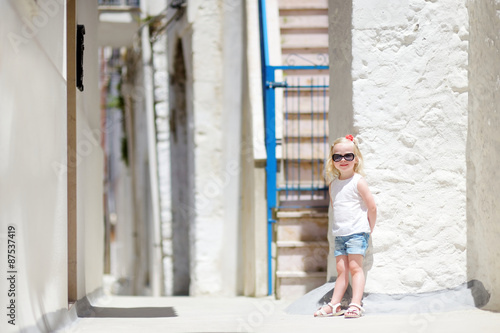 Adorable little girl in italian town © MNStudio