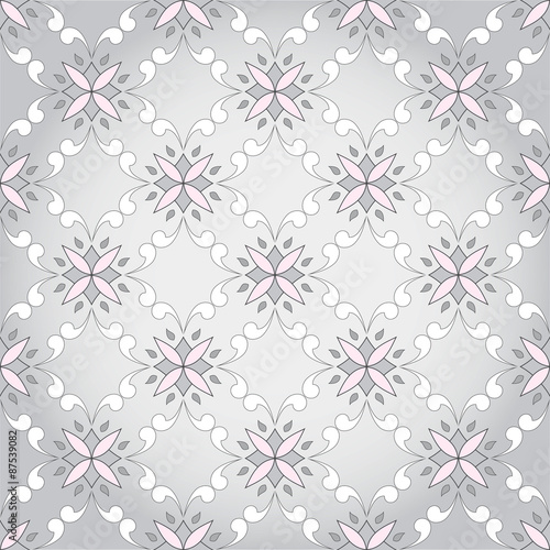 White seamless texture on grey background.