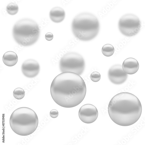 Fototapeta Naklejka Na Ścianę i Meble -  Set of Molecules Spheres 
