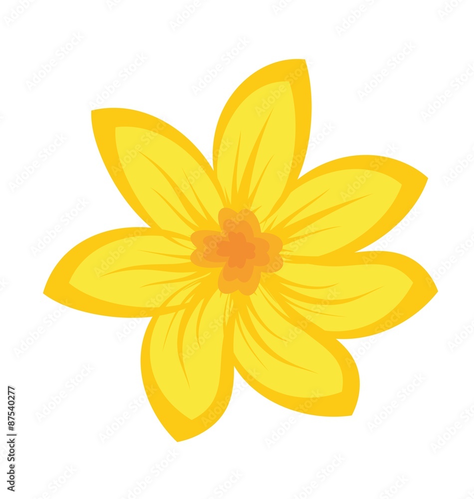 Cartoon illustration of flowers Cartoon illustration of flowers