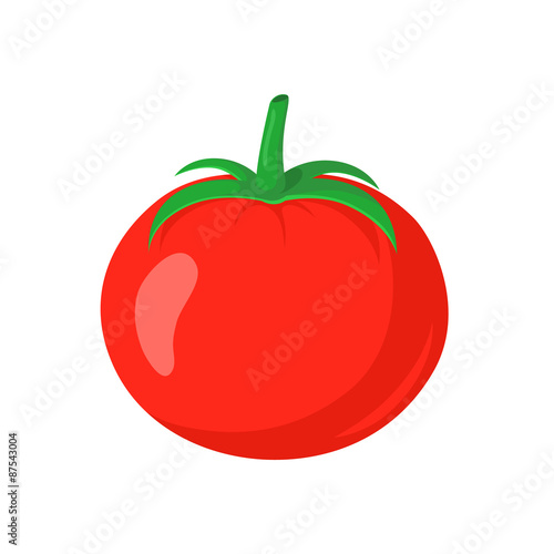 Red tomato vegetable.