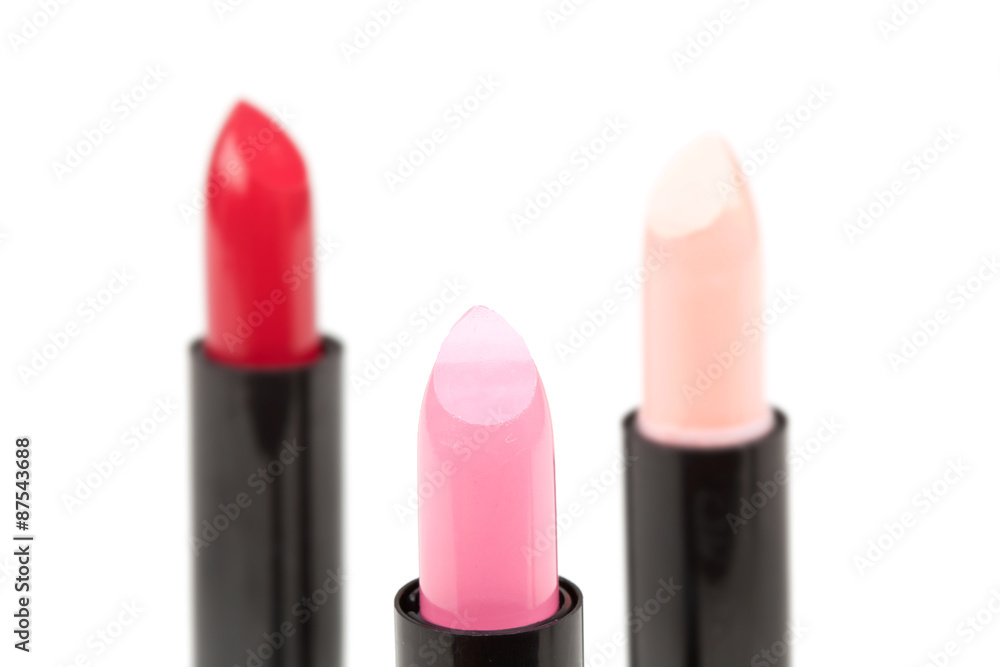 Fototapeta premium Three lipsticks