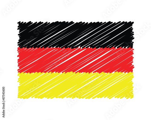 German scribbled flag.