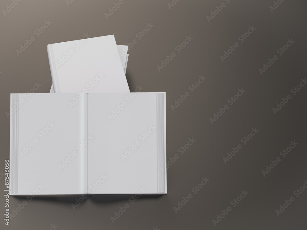 Empty book mockup template Empty book mockup template
