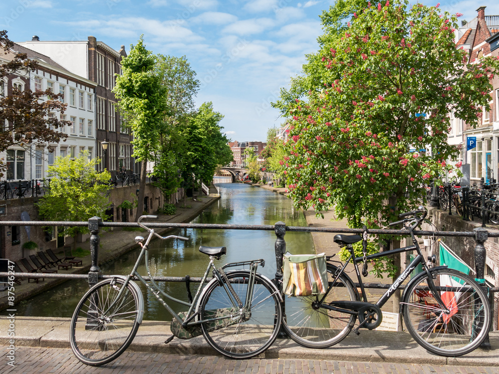 Canal in Utrecht, Holland