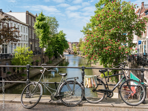 Canal in Utrecht, Holland