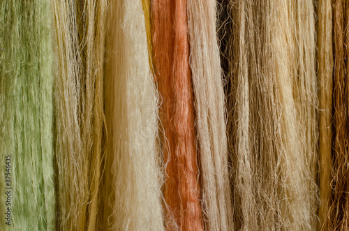 Raw silk thread background