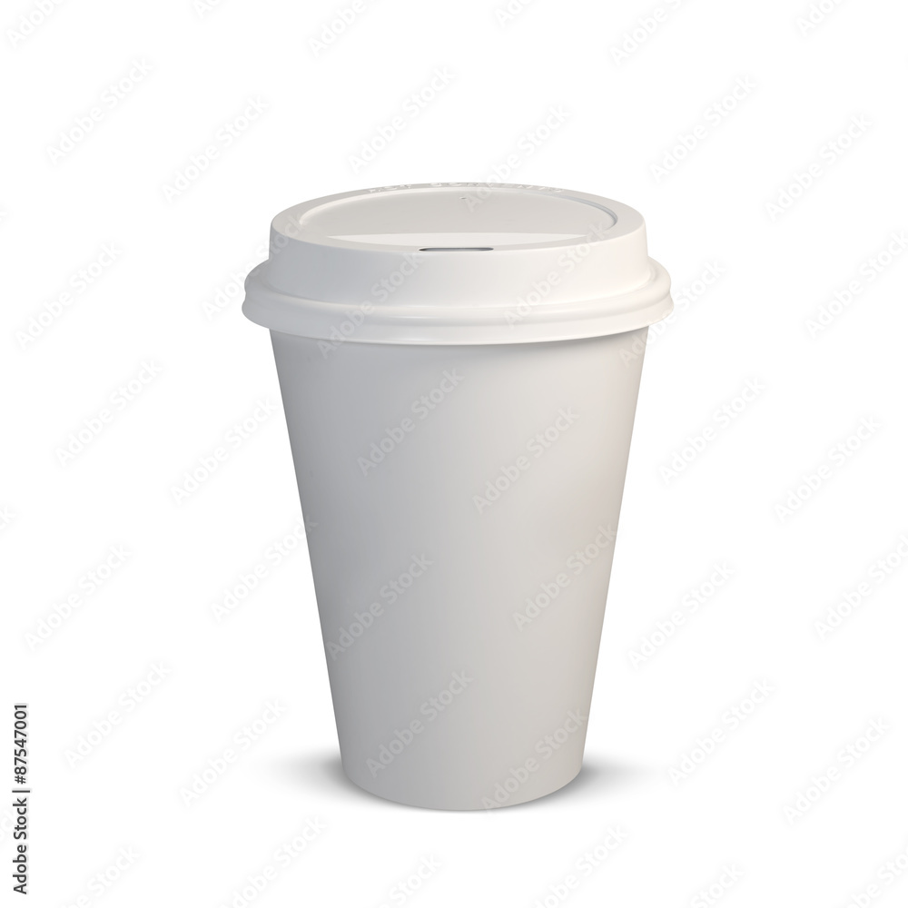 Plastic Cup. Concept with green arrows from the grass. Recycling concept. Isolated on white Plastic Cup. Concept with green arrows from the grass. Recycling concept. Isolated on white