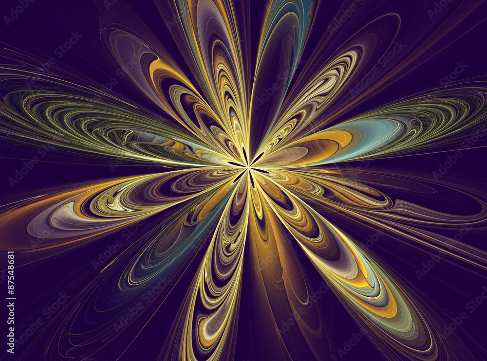 Abstract fractal flower Abstract fractal flower