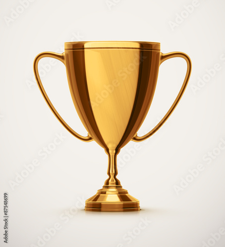 Isolated Gold Cup