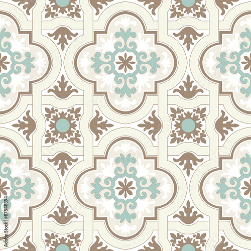 Seamless colourful ornament tiles