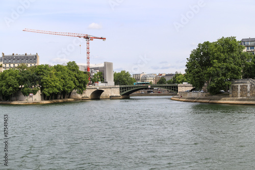 the landscape over seine river ,paris