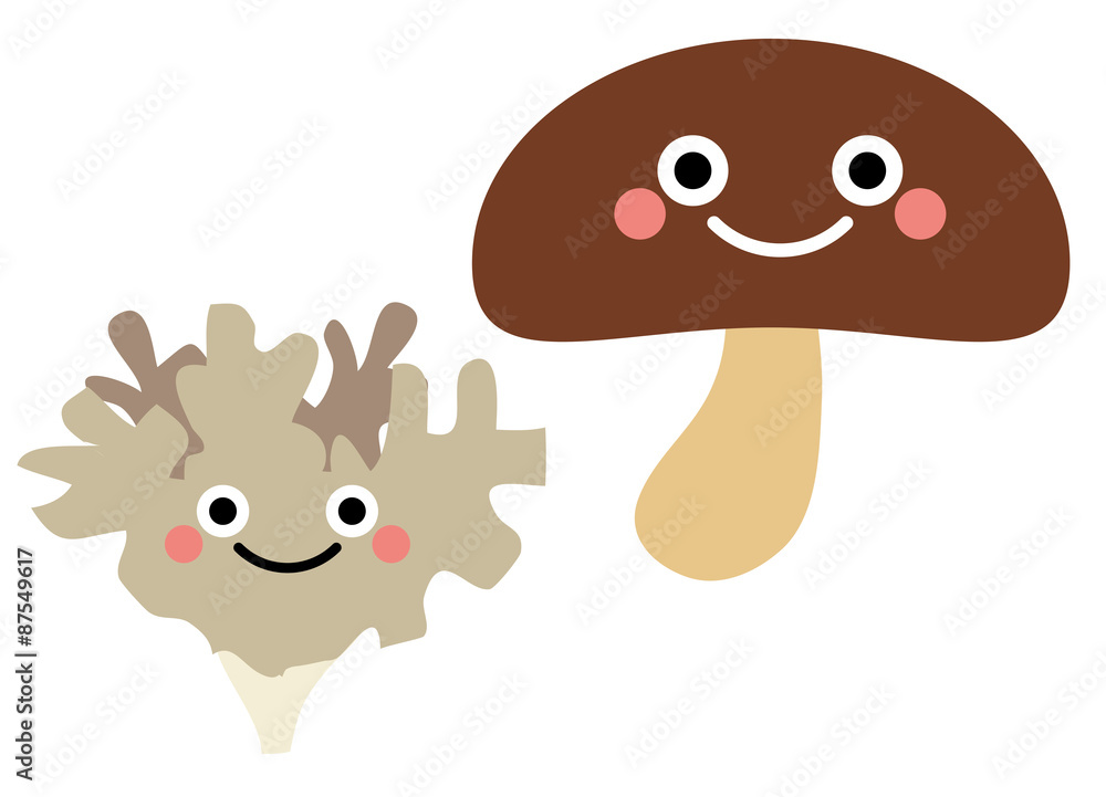 きのこ キャラクター Stock ベクター Adobe Stock