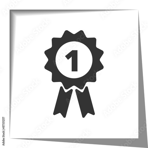 Prize ribbon paper cut out
