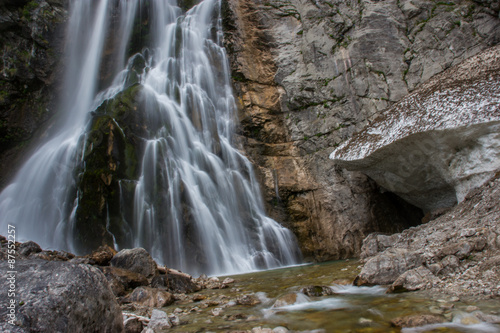 Abkhazia  a beautiful Gegsky waterfall.