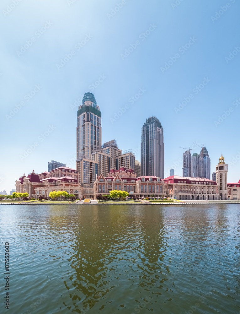 Naklejka premium tianjin jinwan plaza closeup