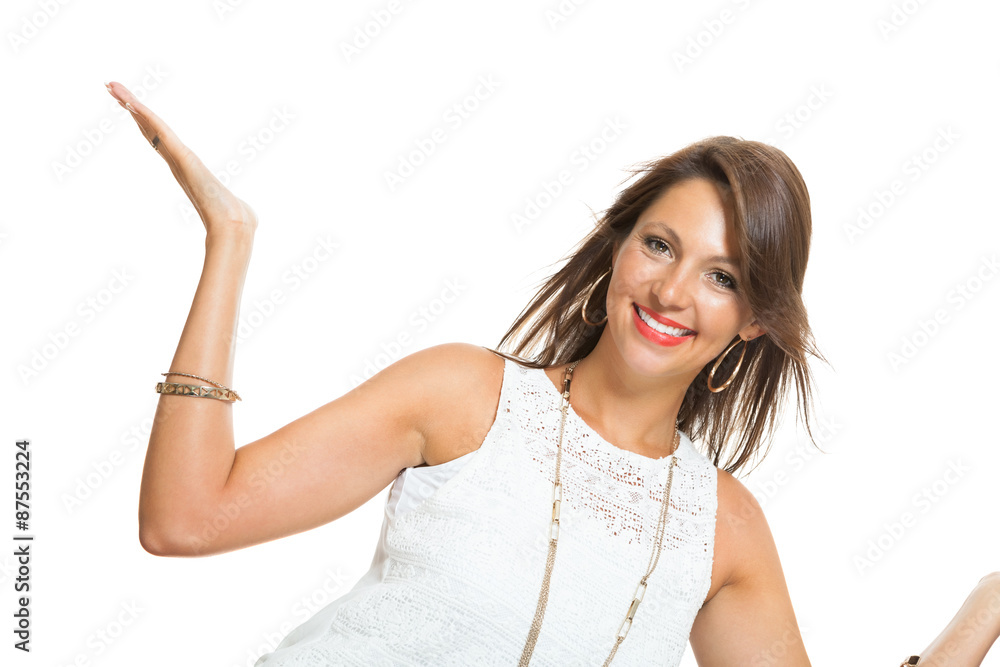 Stylish Young Woman in Trendy Shirt Stylish Young Woman in Trendy Shirt