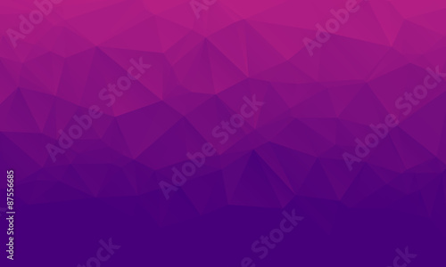 Shades of purple abstract polygonal geometric background. Low