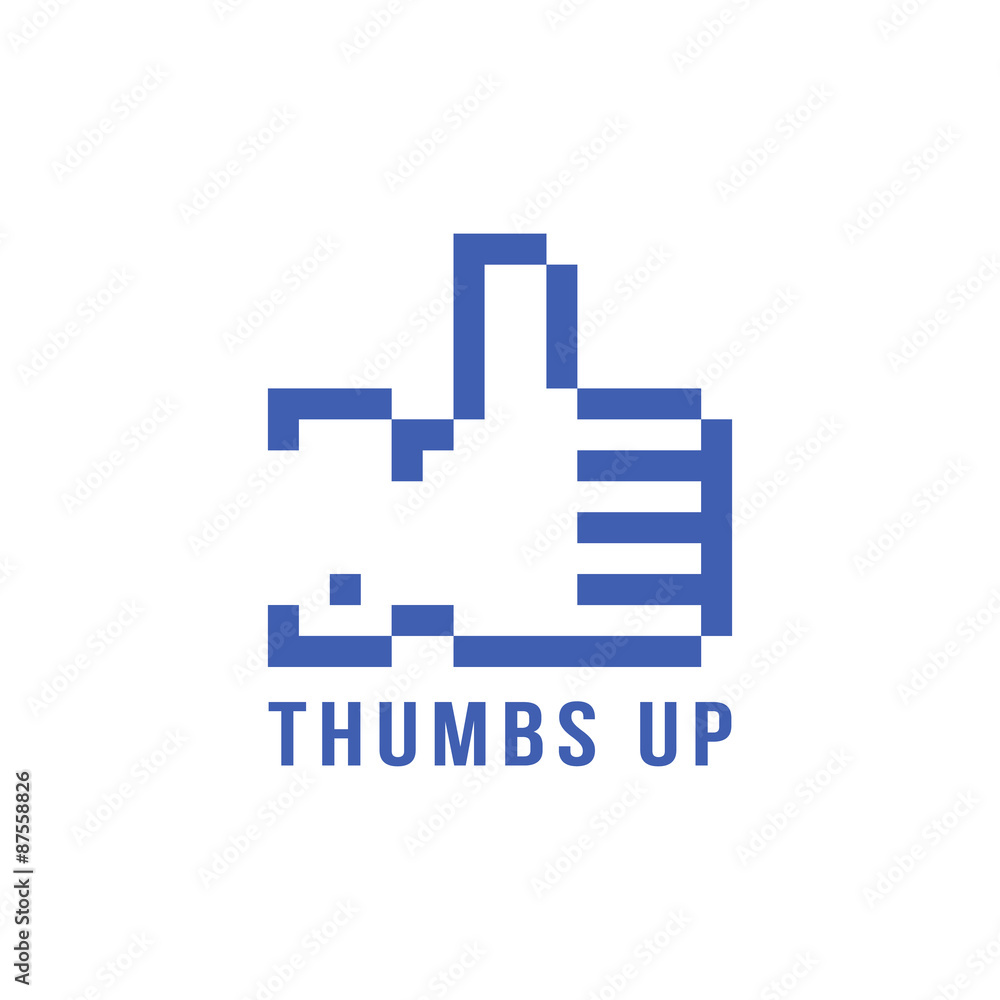 retro pix element thumbs up icon retro pix element thumbs up icon