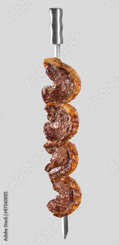 Obraz na płótnie Spit roast sirloin w salonie