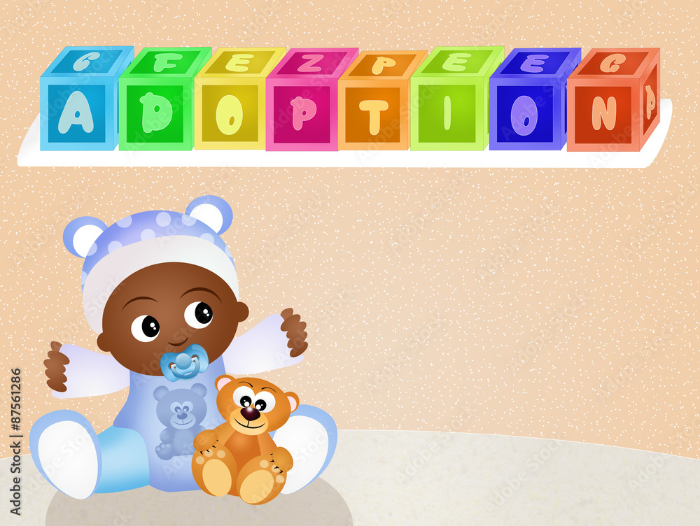 Naklejka premium adoption