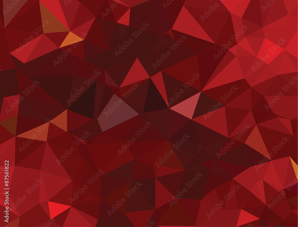 Fototapeta premium Abstract red crystal background