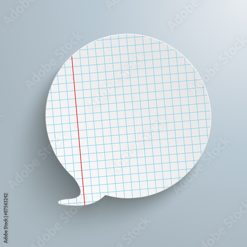 Checked Speech Bubble