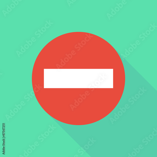 Long shadow do not enter icon with Free Download Long shadow do not enter icon with - GFXLoad