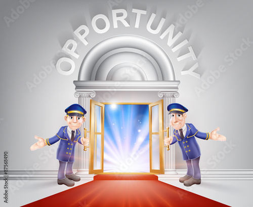 Red carpet door Opportunity