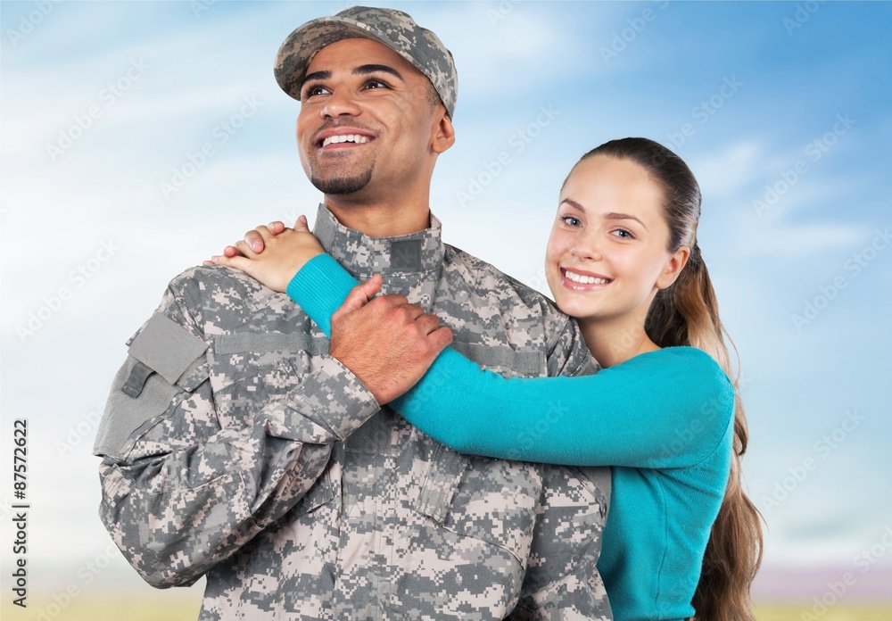 Fototapeta premium Military, Family, Armed Forces.