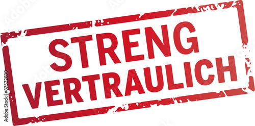 stempel streng vertraulich