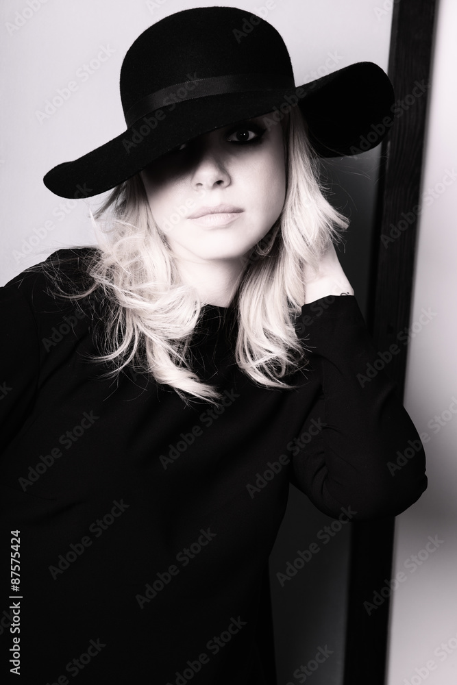 Retro portrait of a beautiful young woman Retro portrait of a beautiful young woman